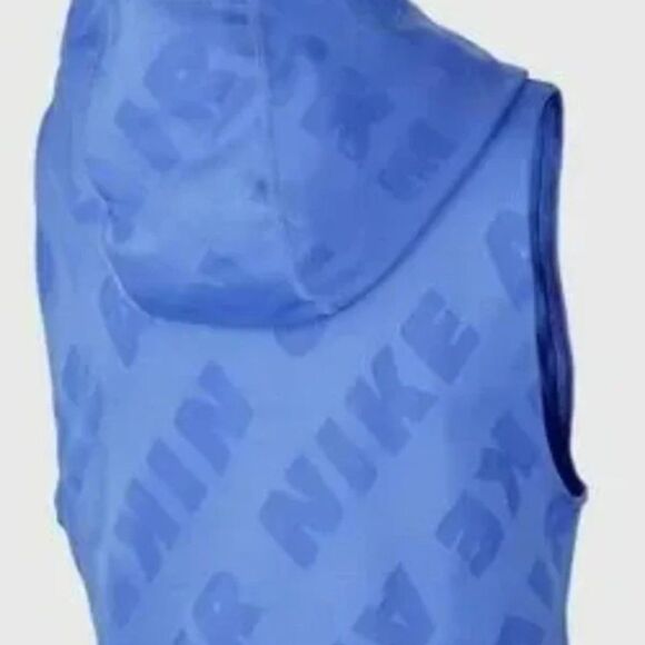 Nike Air Woman's Blue  Hooded Dri Fit vest size XXL - Picture 7 of 7